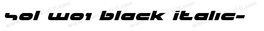 Sol W01 Black Italic字体转换